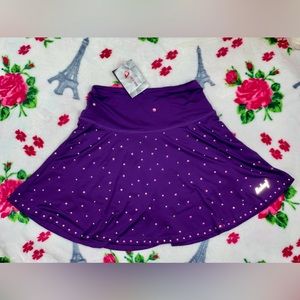 NWT Tennis Skort w/ pockets Rhinestone XS Swarovski strass